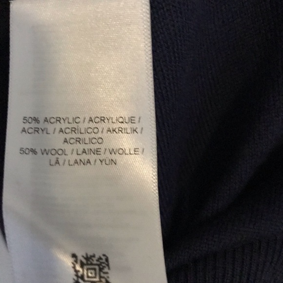 Fred Perry x RAF SIMONS  - sz 38 (m) - blue, black - V neck sweater - Picture 4 of 4